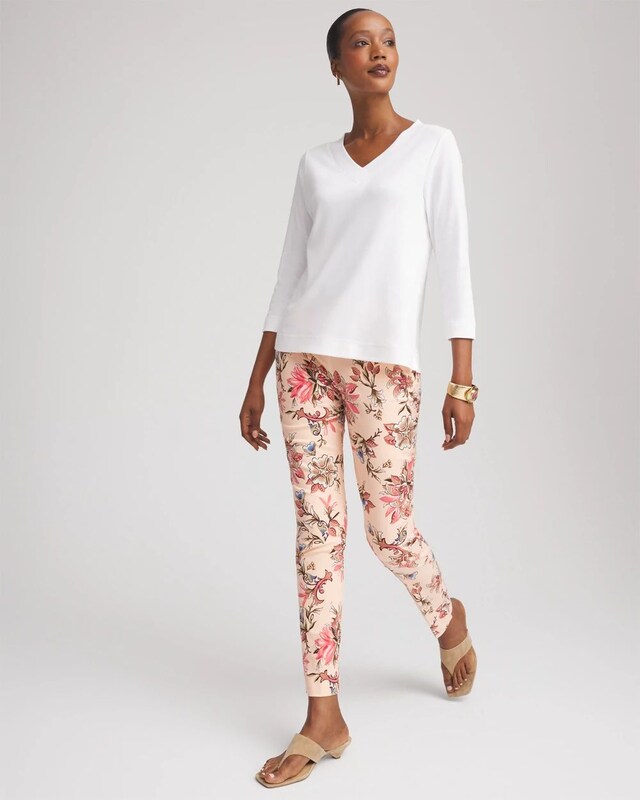 Brigitte Pull-On Slim Ankle Pants